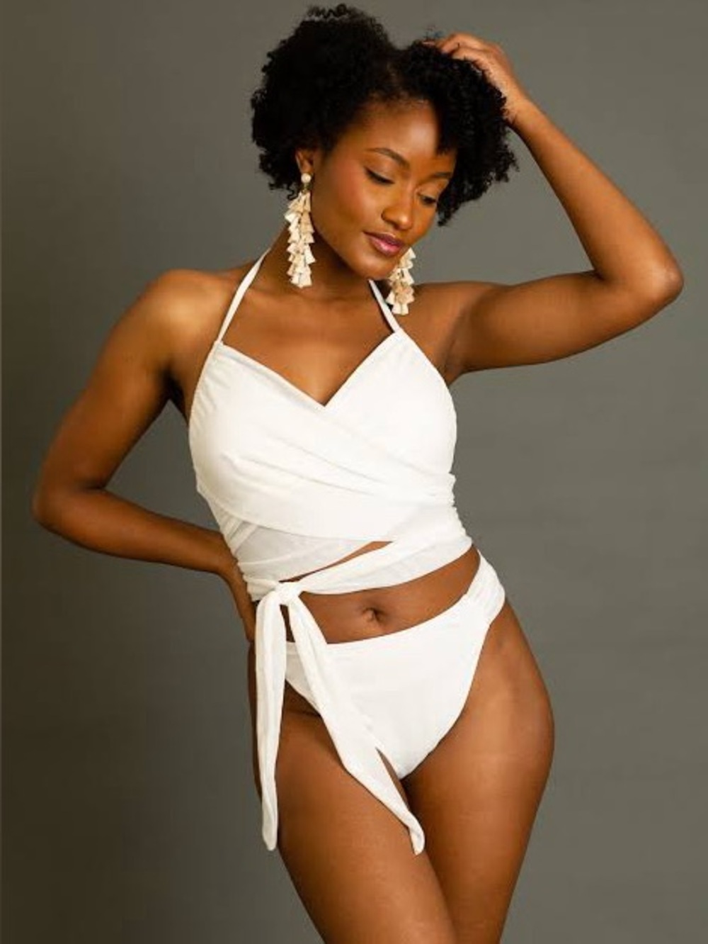NWT Joyfolie FAIRLIGHT BIKINI IN WHITE Size XL